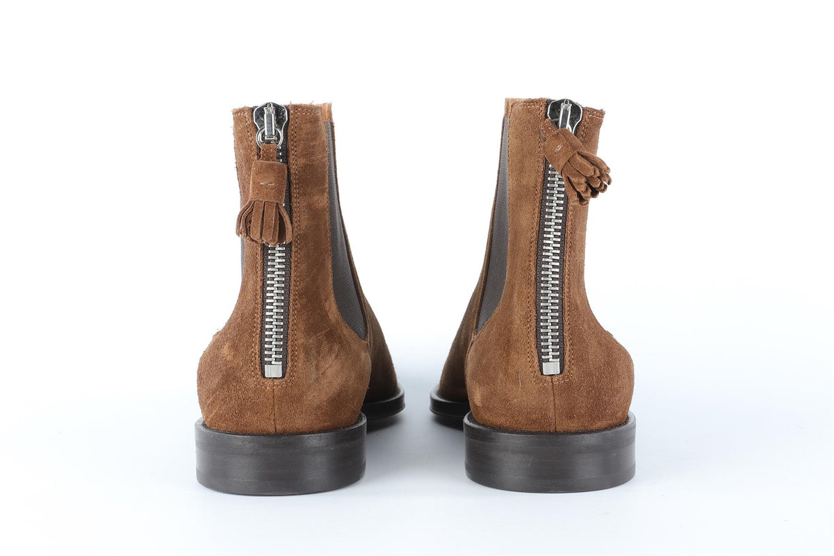GIVENCHY BROWN MEN'S SUEDE ANKLE BOOTS EU 42 UK 8 US 9