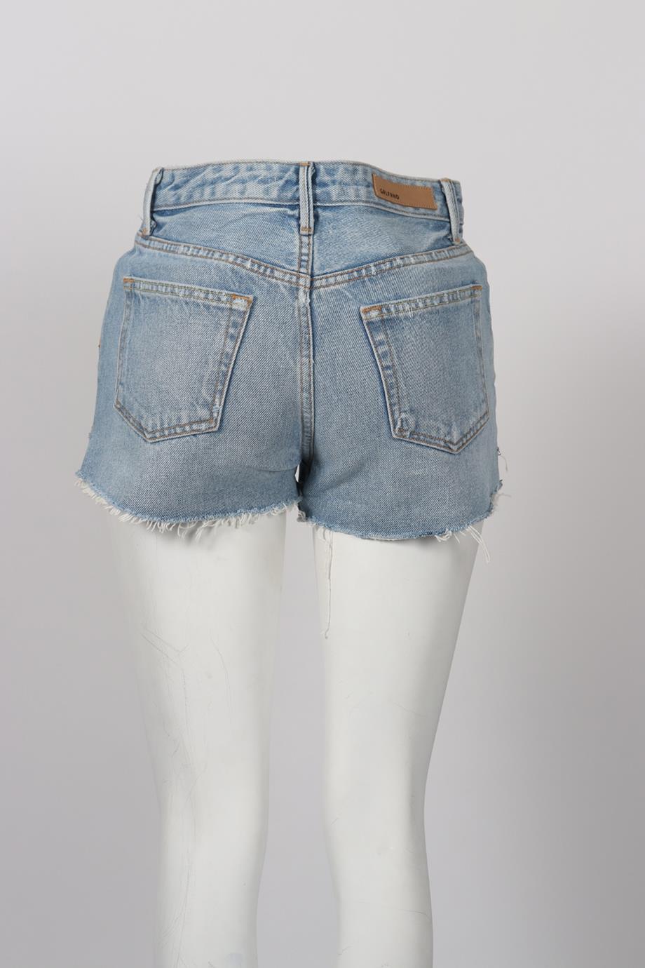 GRLFRND HIGH RISE DENIM SHORTS W25 UK 6-8
