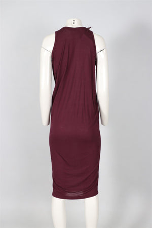 LANVIN PURPLE JERSEY MAXI DRESS SMALL