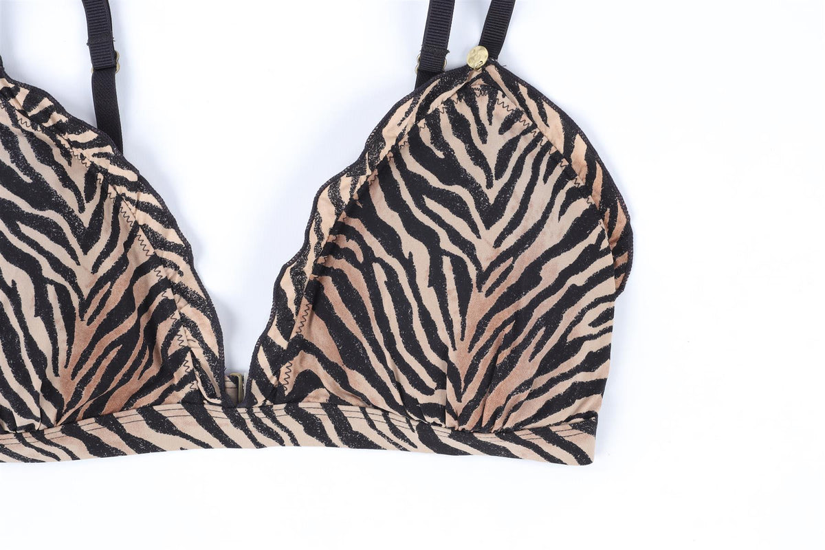 LOVE STORIES SWIM CLUB BROWN BIKINI UK 8-10
