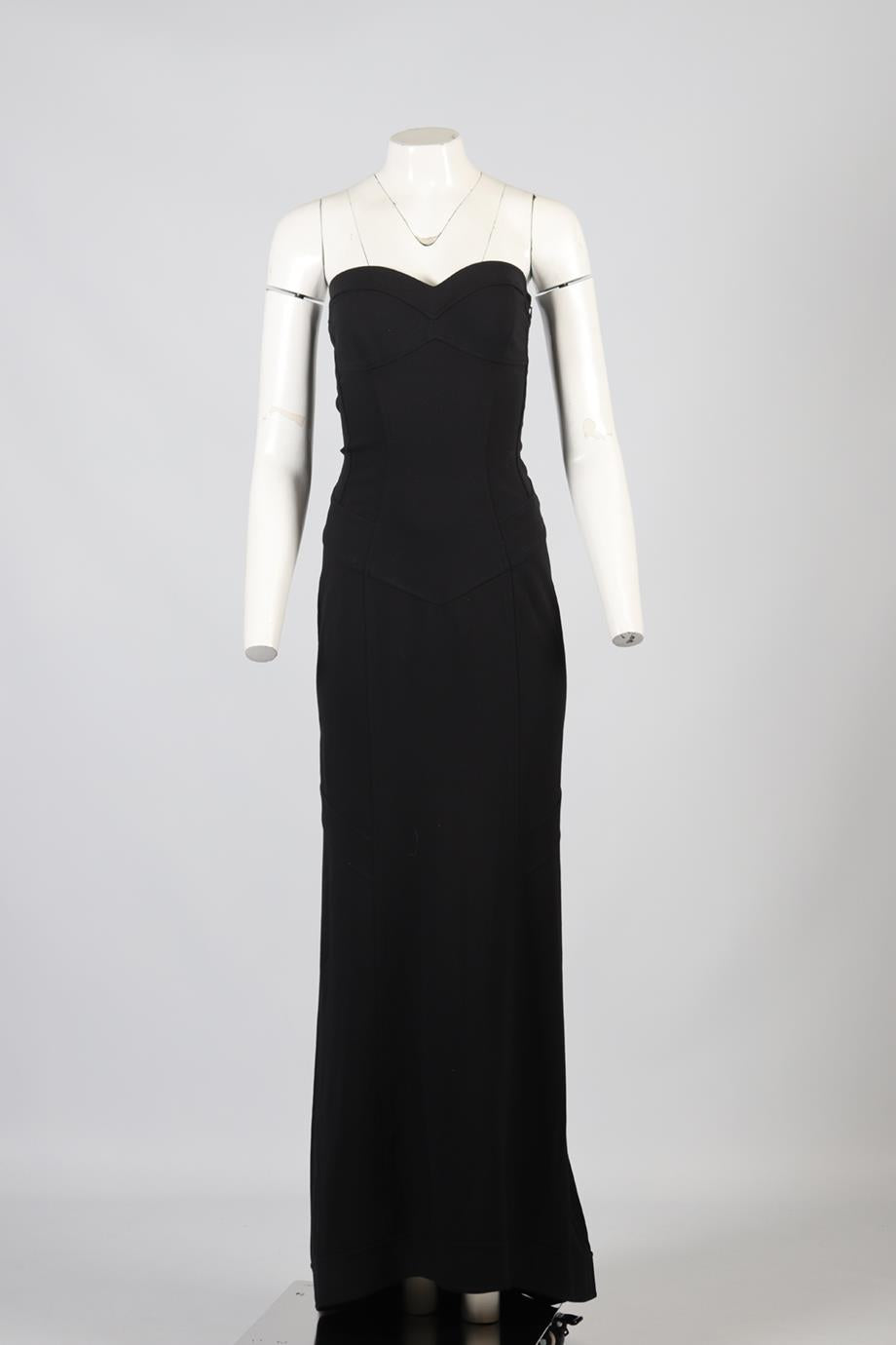DIANE VON FURSTENBURG BANDEAU MAXI DRESS US 8 UK 12