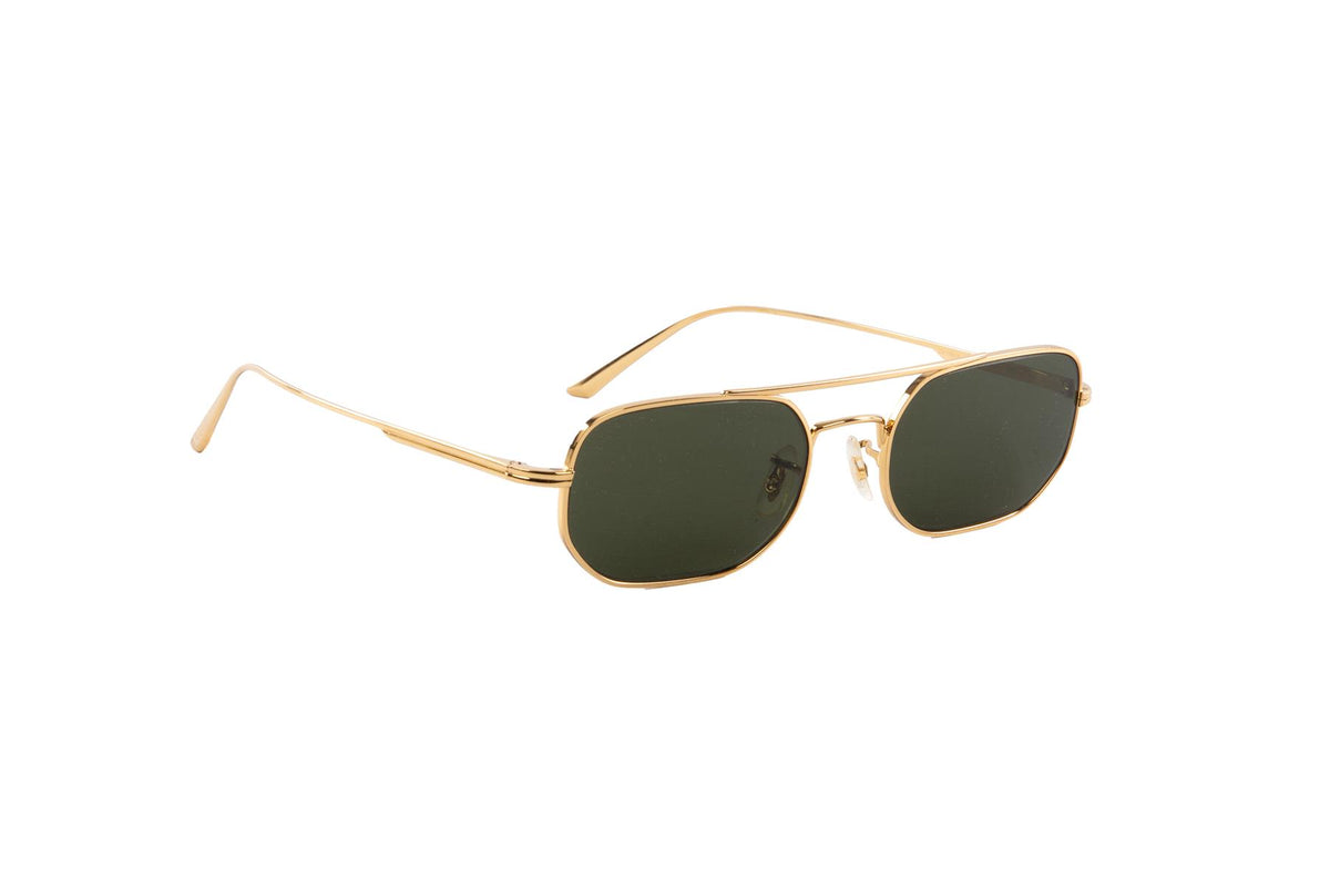 OLIVER PEOPLES + KHAITE GOLD 1989C GOLD TONE SUNGLASSES