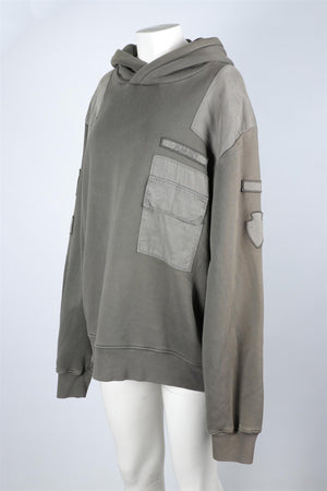 AMIRI GREEN COTTON HOODIE XLARGE