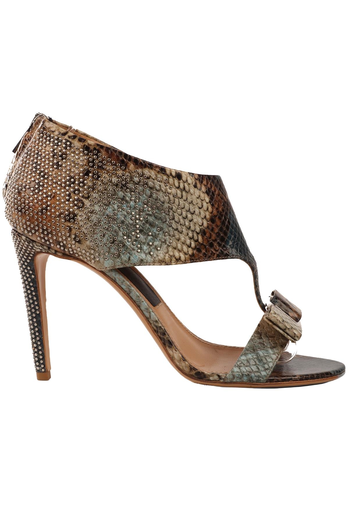 SALVATORE FERRAGAMO MULTI LEATHER SANDALS EU 37.5 UK 4.5 US 7.5