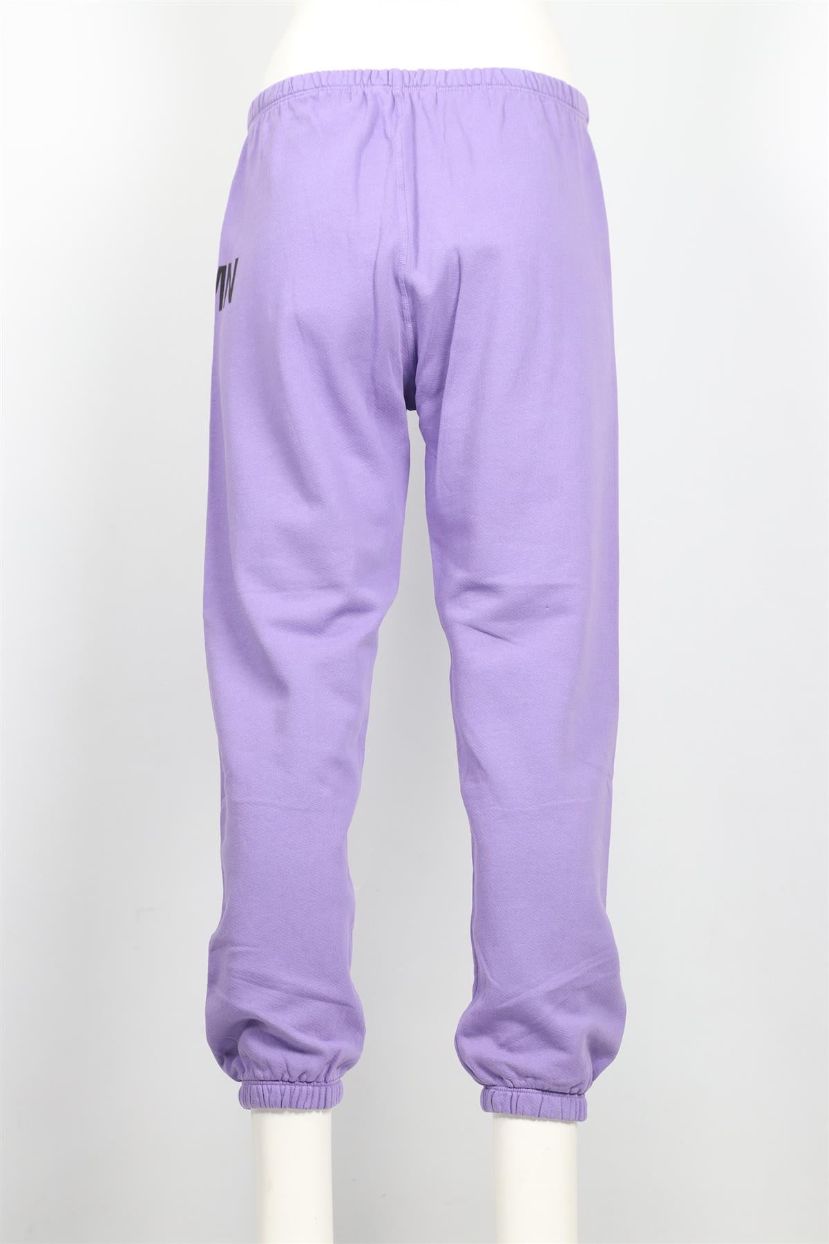 SPRWMN PURPLE COTTON TRACK PANTS SMALL