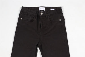 FRAME BLACK HIGH RISE FLARED JEANS W28 UK 10