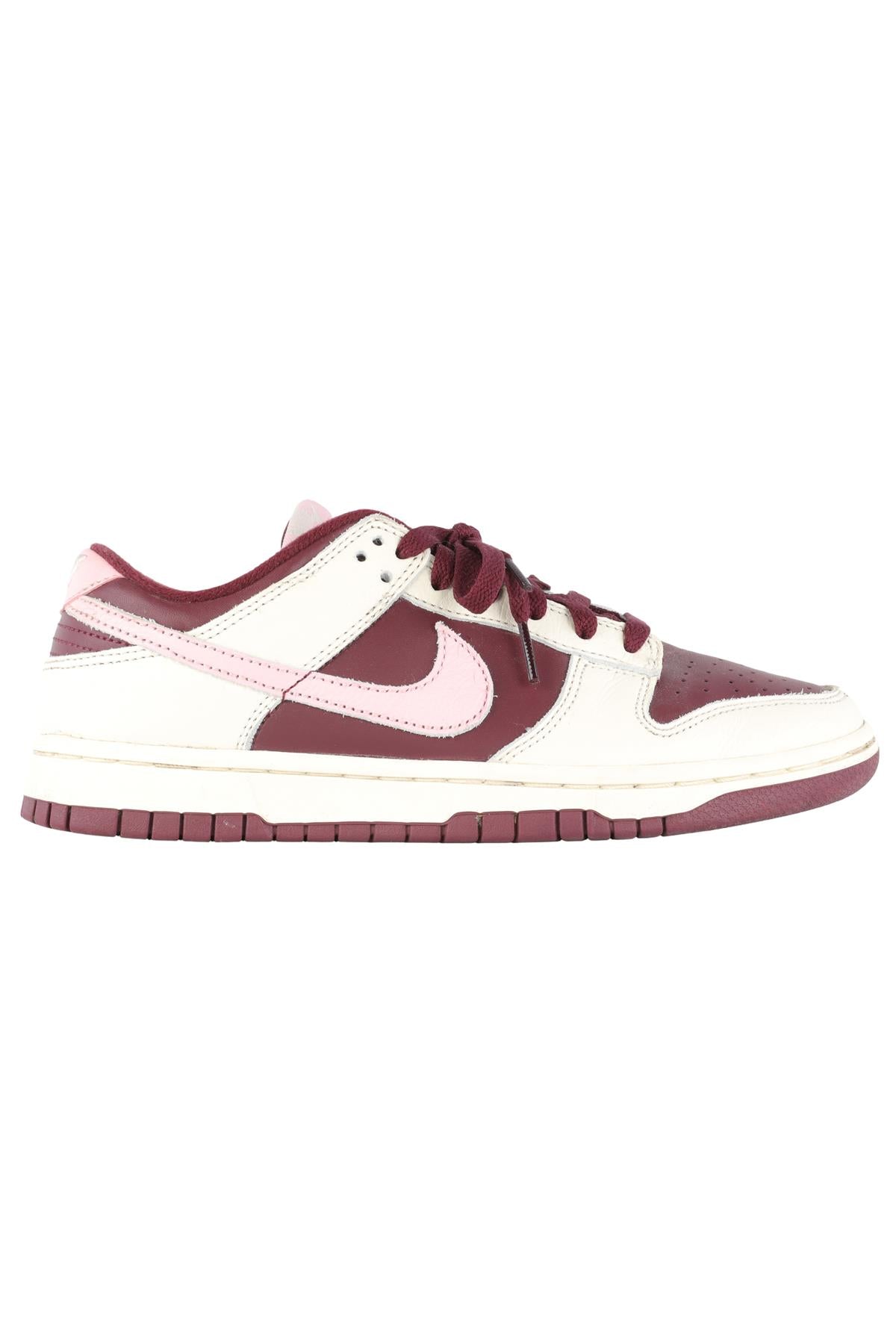 NIKE BURGUNDY LEATHER SNEAKERS EU 40.5 UK 6.5 US 7.5