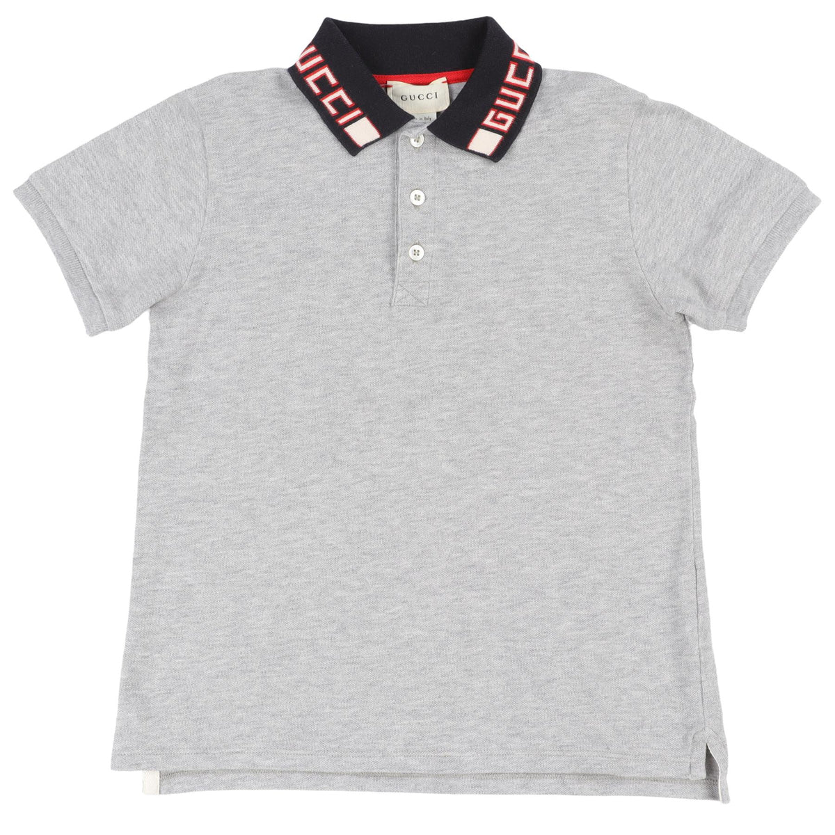 GUCCI GREY KIDS BOYS POLO SHIRT 8 YEARS