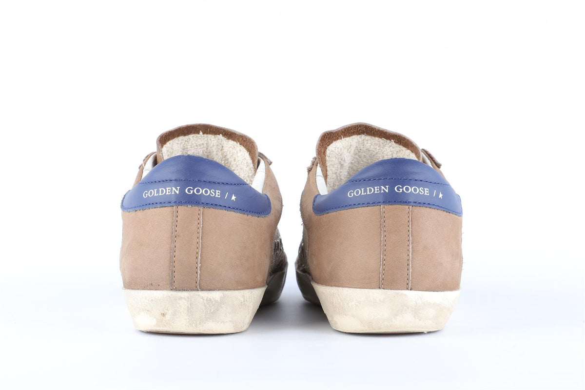GOLDEN GOOSE BROWN SUPER STAR LEATHER SNEAKERS EU 40 UK 7 US 10