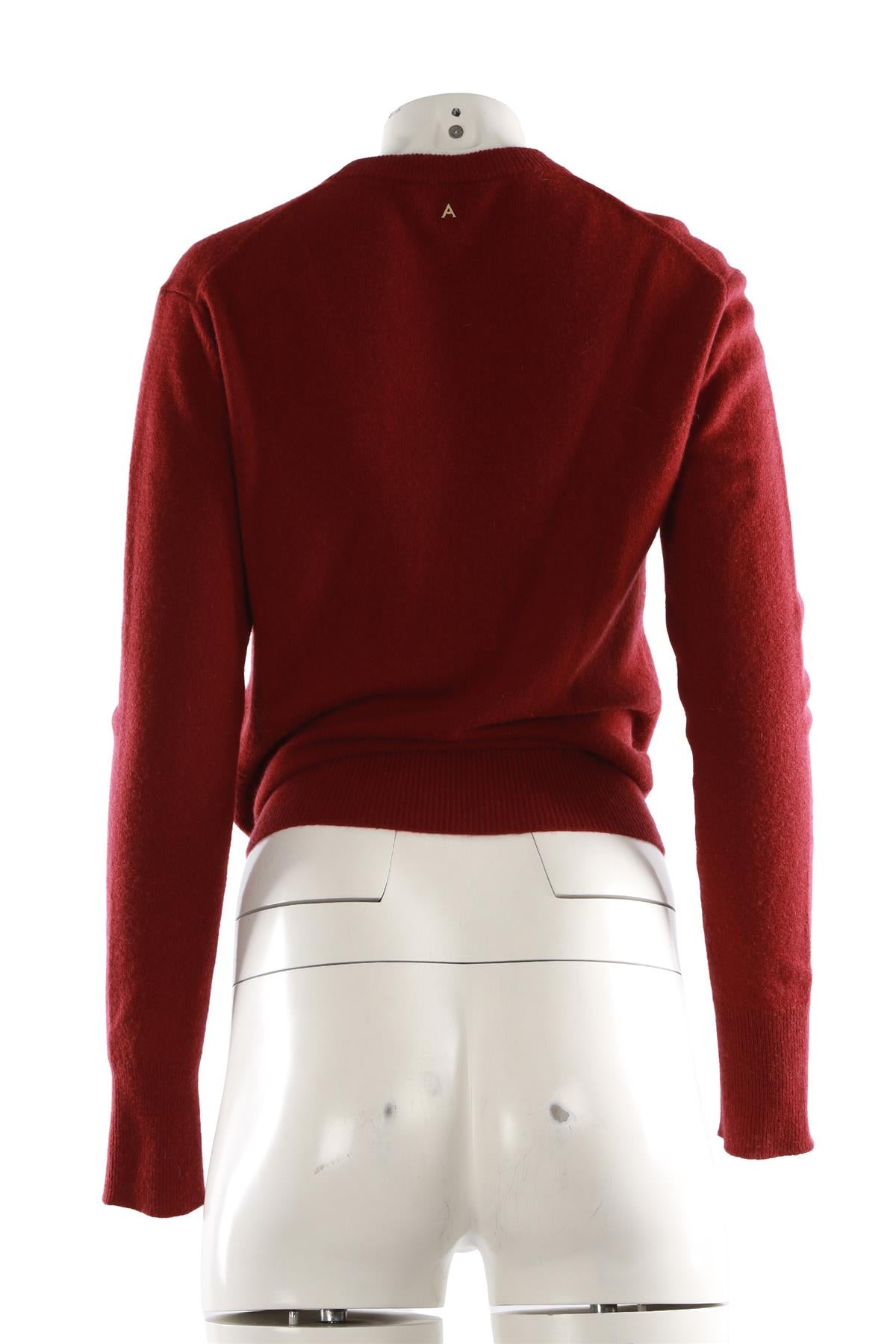 BURGUNDY CASHMERE SWEATER