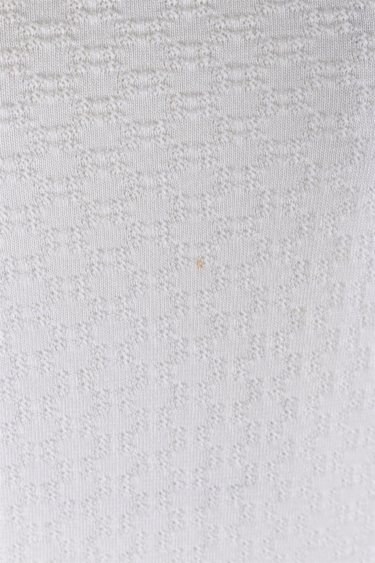 CHANEL IVORY 2014 COTTON TOP FR 34 UK 6