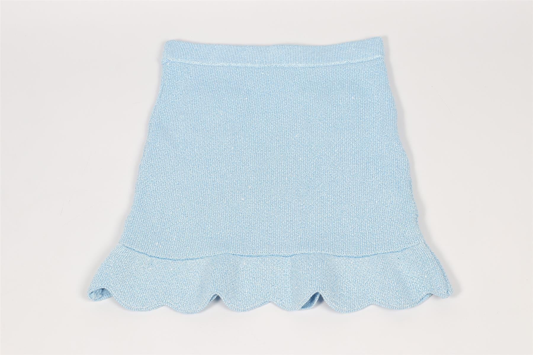 SELF-PORTRAIT BLUE KIDS GIRLS KNIT SKIRT 10-12 YEARS