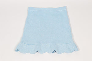 SELF-PORTRAIT BLUE KIDS GIRLS KNIT SKIRT 10-12 YEARS