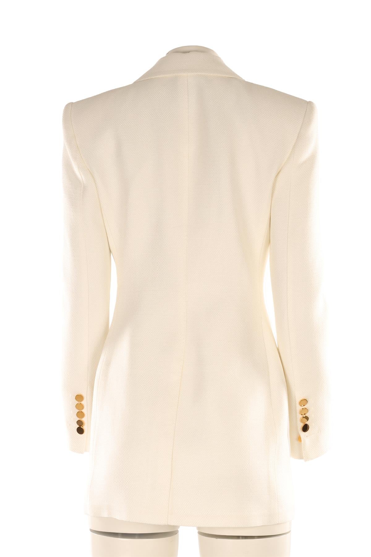 TOM FORD IVORY WOVEN BLAZER IT 38 UK 6