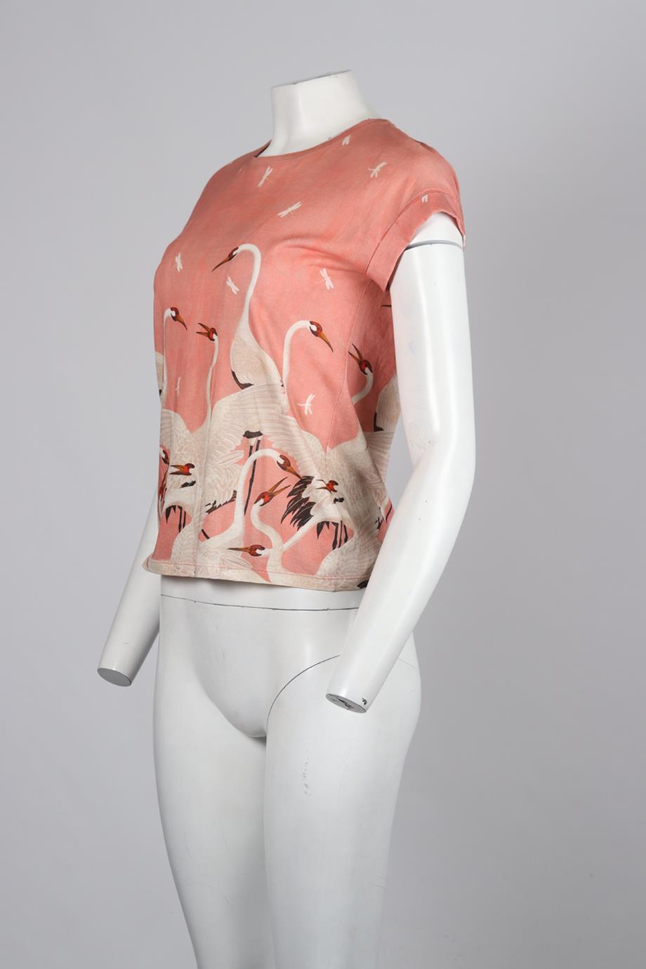 GUCCI PRINTED COTTON JERSEY T-SHIRT XSMALL