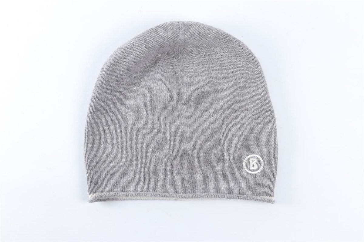 BOGNER GREY MEN'S CASHMERE BEANIE MEDIUM