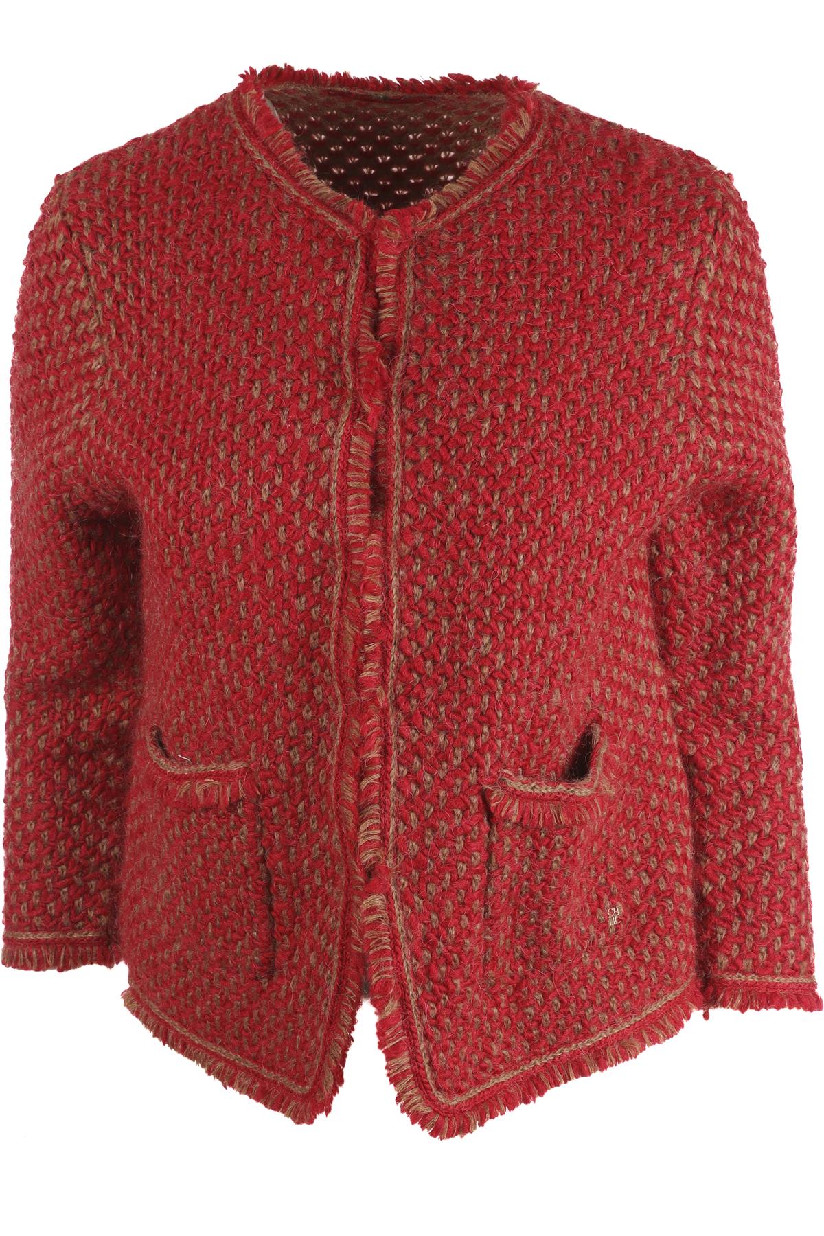 CH CAROLINA HERRARA RED WOOL JACKET MEDIUM