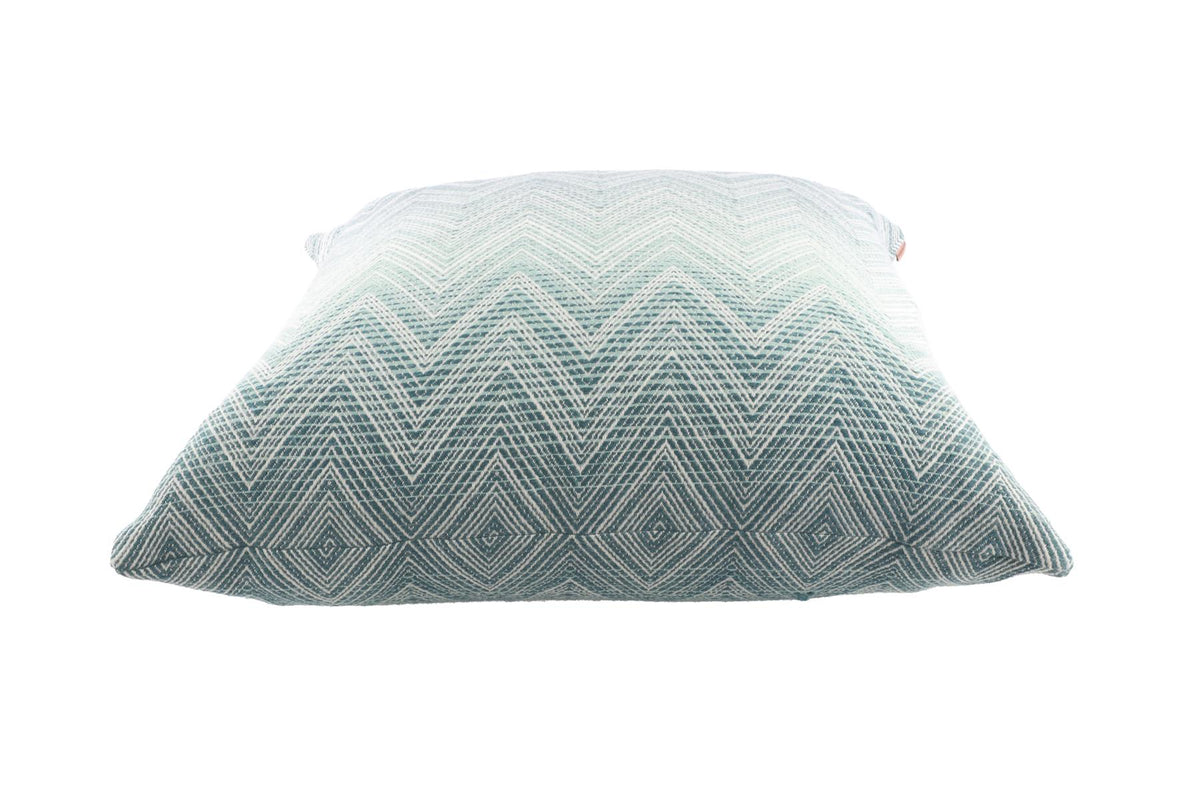 MISSONI HOME BLUE WOOL SET OF 2 CUSHIONS