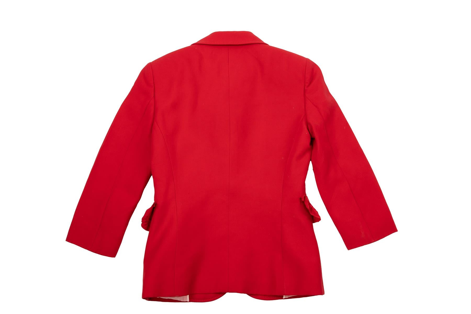 GUCCI RED SILK JACKET IT 38 UK 6