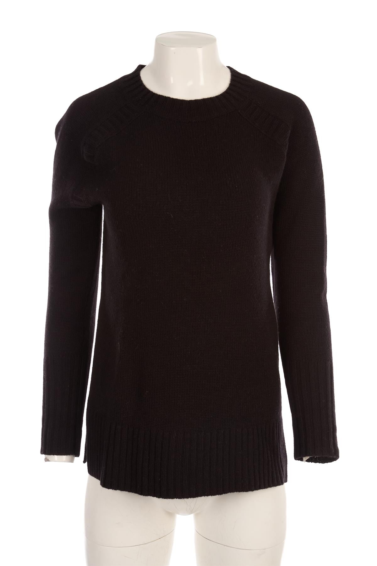 J.CREW BLACK CASHMERE SWEATER XSMALL