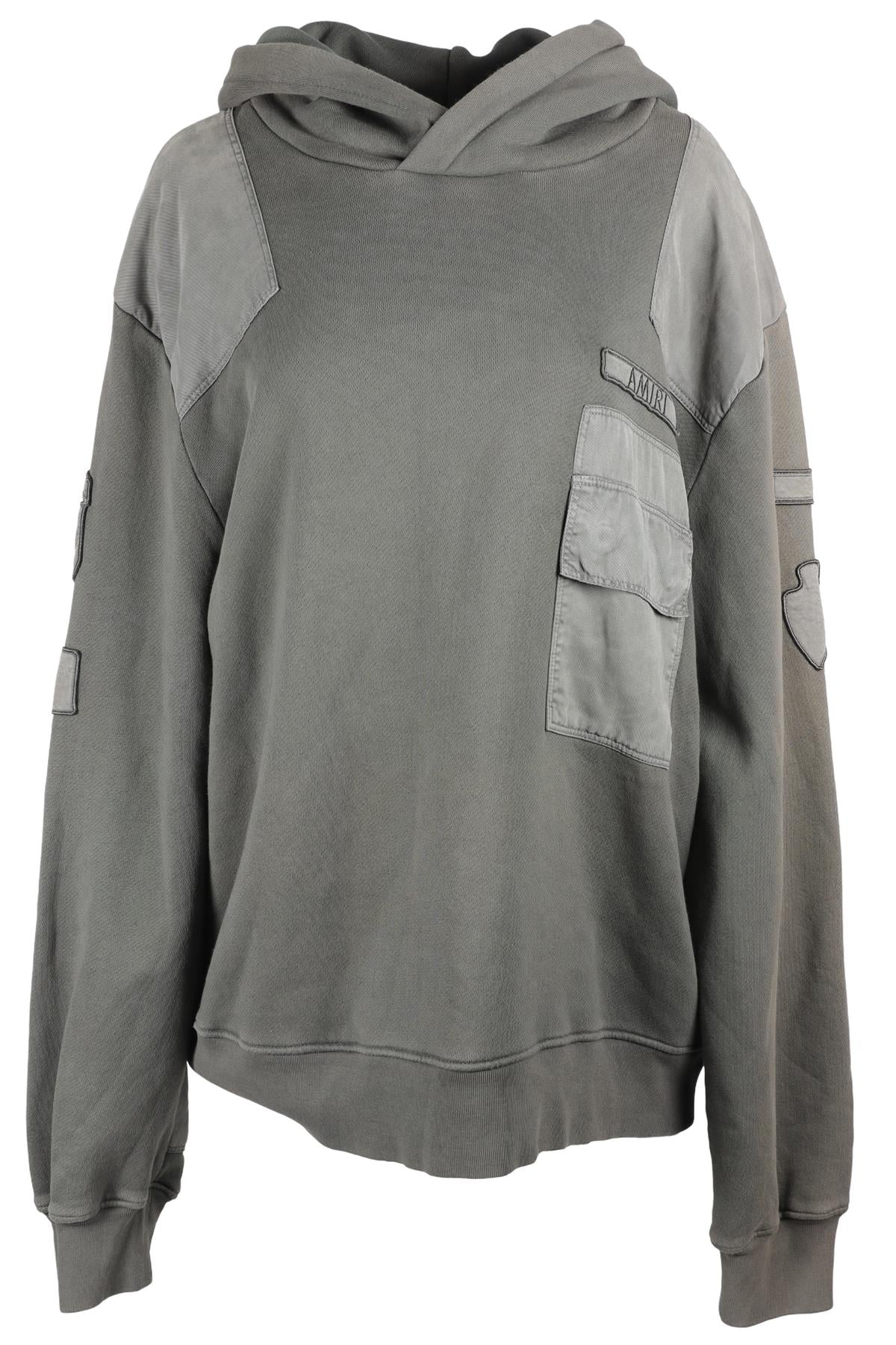 AMIRI GREEN COTTON HOODIE XLARGE
