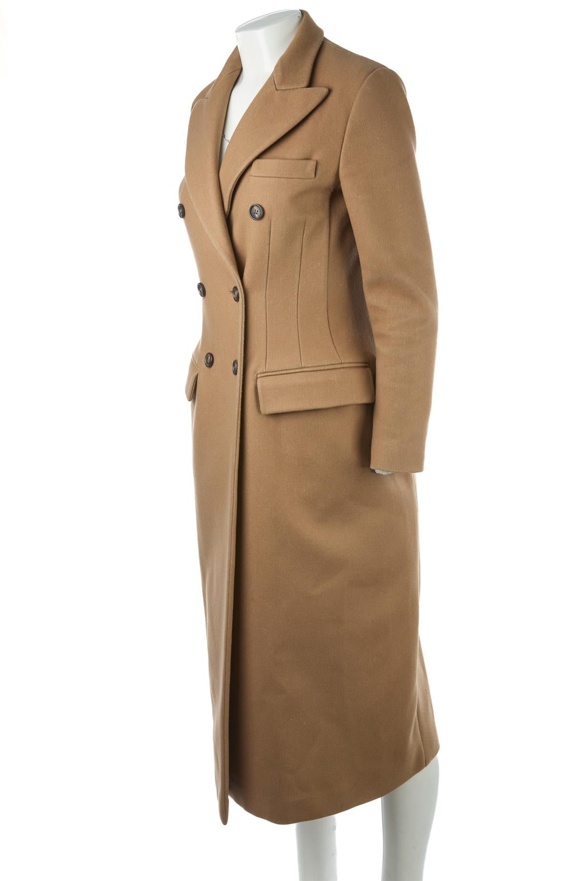 MULBERRY BROWN WOOL COAT IT 44 UK 12