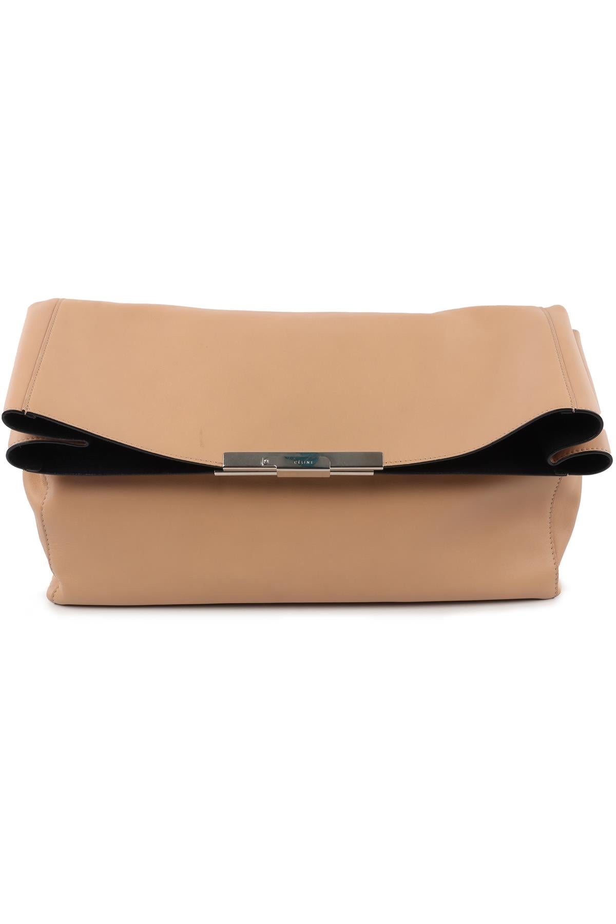 CELINE BEIGE BLADE LEATHER CLUTCH