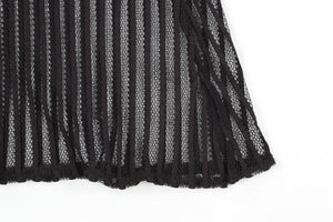 JADE SWIM BLACK CROCHET TOP UK 6