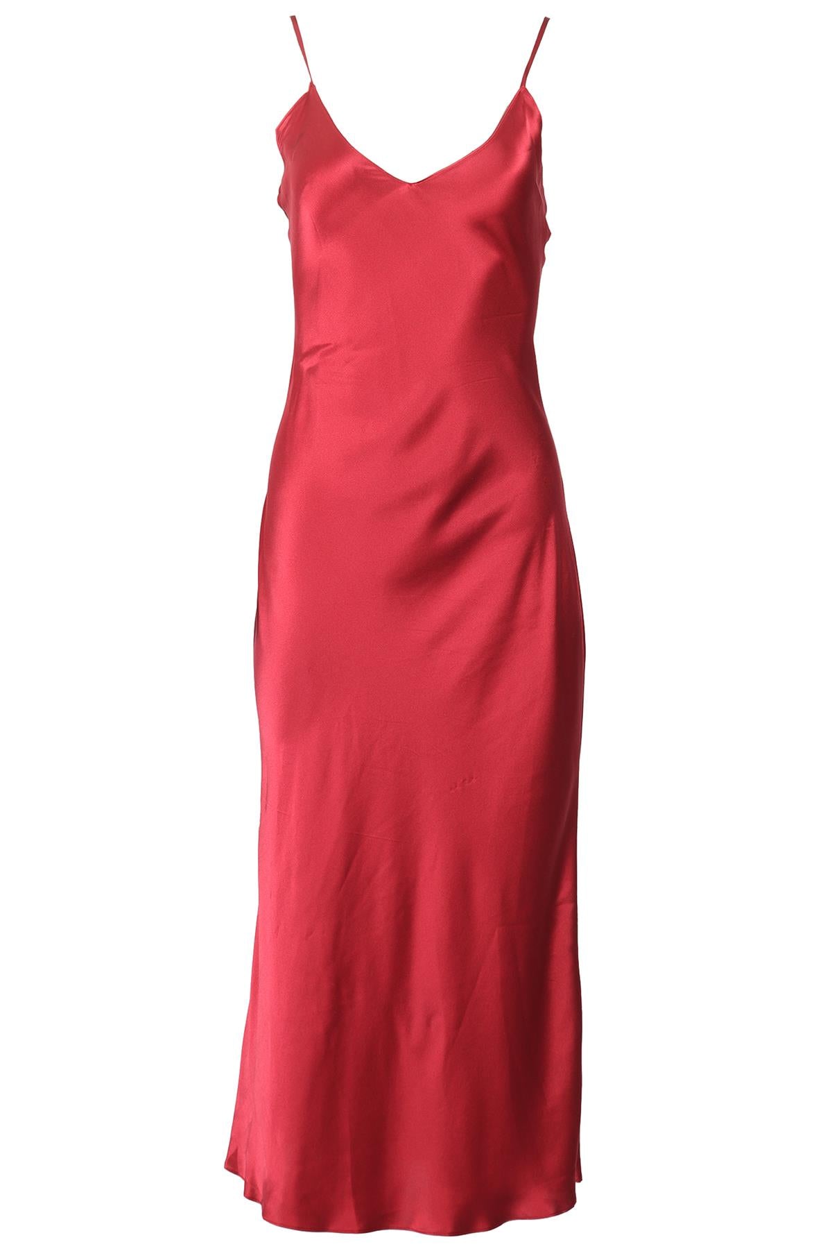 SABLYN SILK MIDI DRESS LARGE