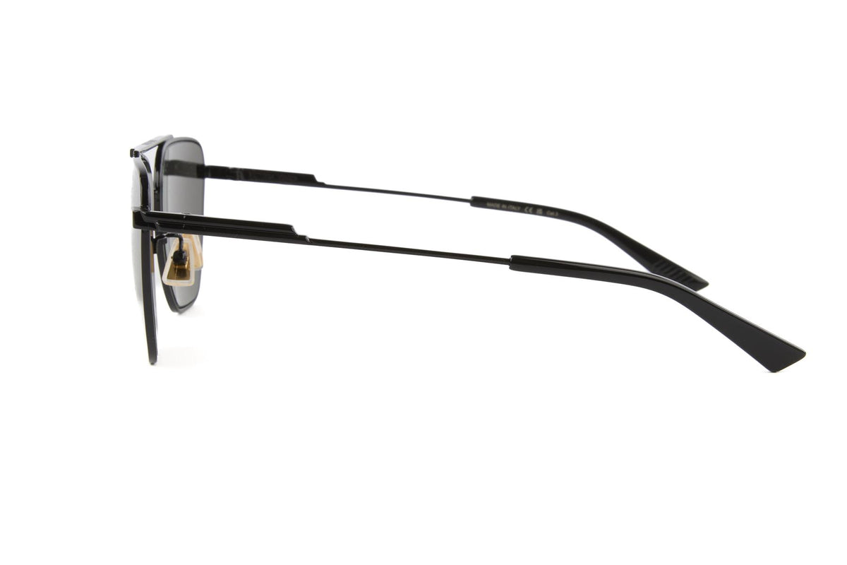 BOTTEGA VENETA BLACK D FRAME METAL SUNGLASSES