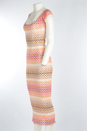 MISSONI MARE MULTI CROCHET MAXI DRESS IT 42 UK 10