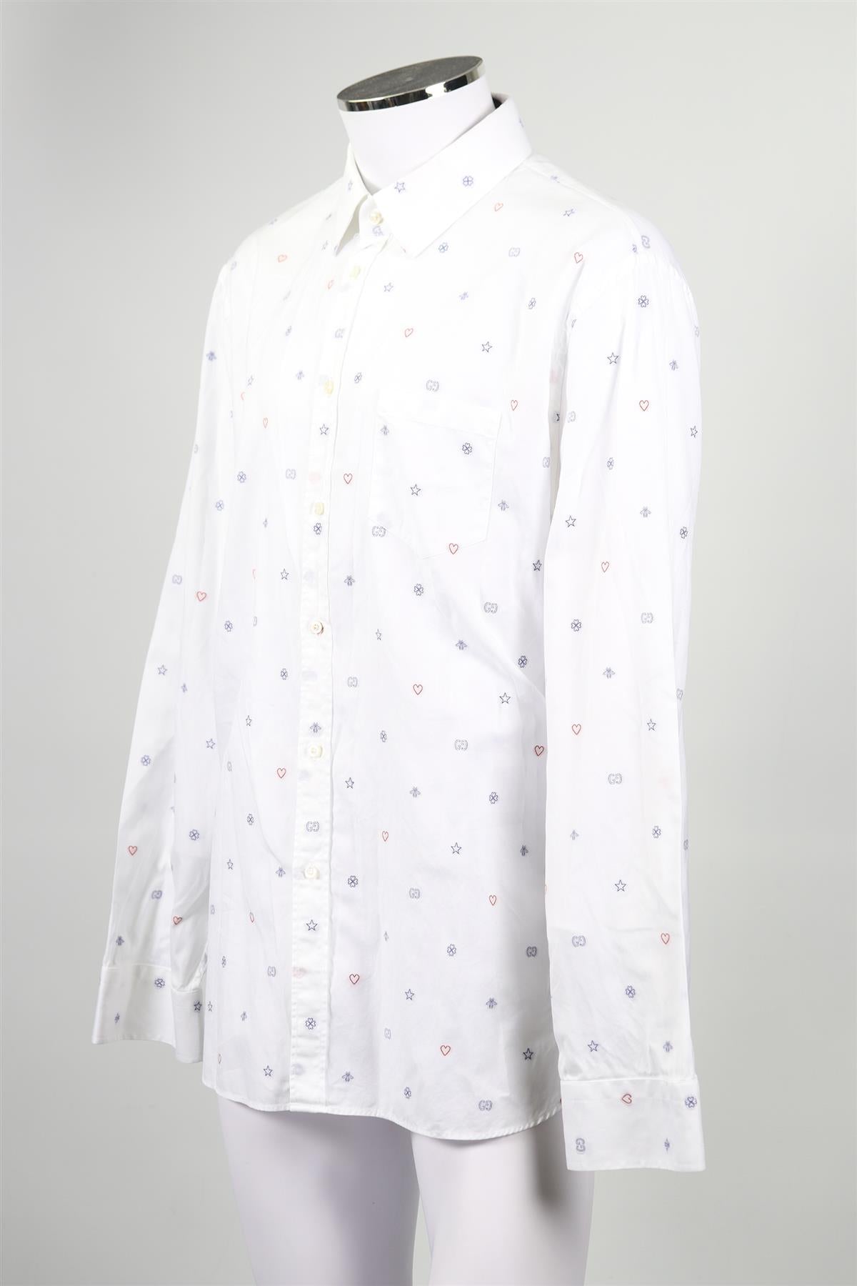 GUCCI MEN'S COTTON SHIRT IT 46 UK/US CHEST 36