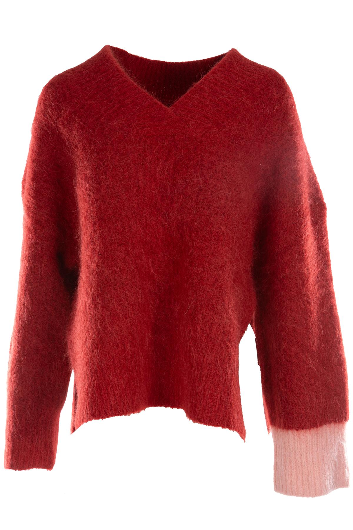 ROKSANDA RED ALPACA SWEATER SMALL