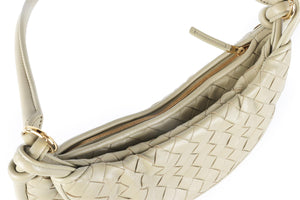 BOTTEGA VENETA GREEN GEMELLI MEDIUM INTRECCIATO LEATHER SHOULDER BAG
