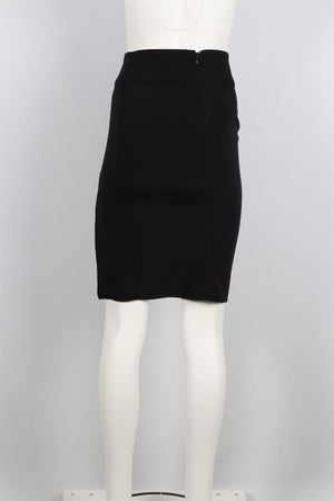 TOM FORD BLACK CREPE MIDI SKIRT IT 38 UK 6