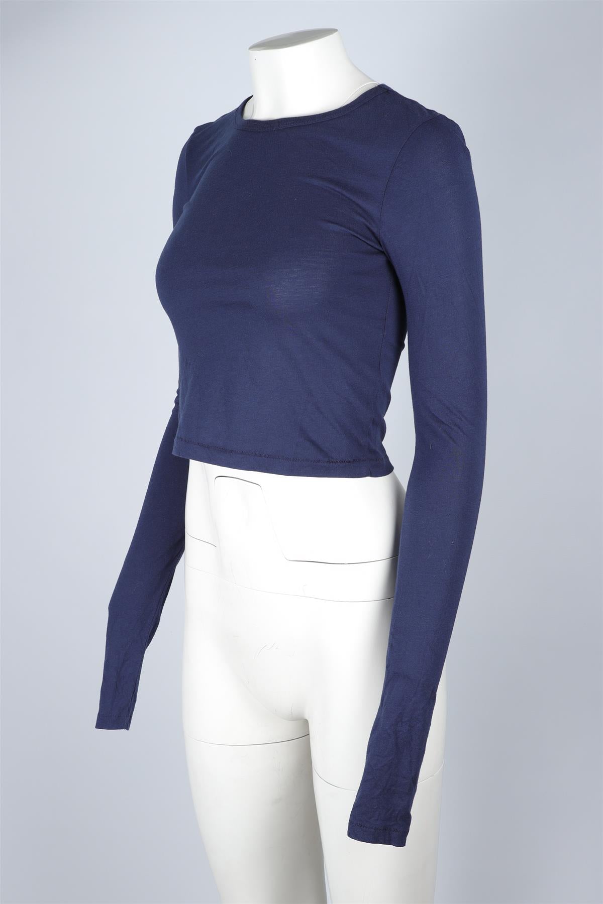 ETERNE NAVY COTTON TOP XSMALL