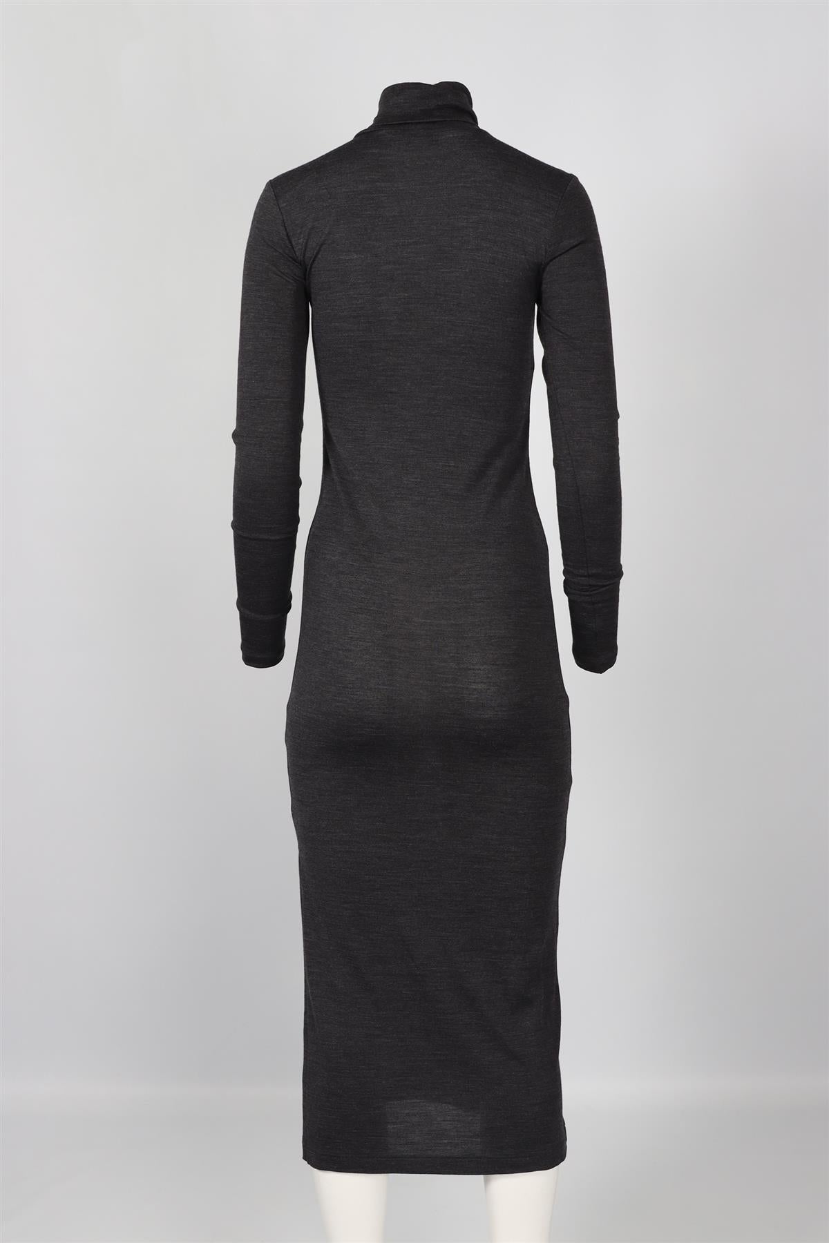 POLO RALPH LAUREN GREY WOOL BLEND MAXI DRESS XSMALL