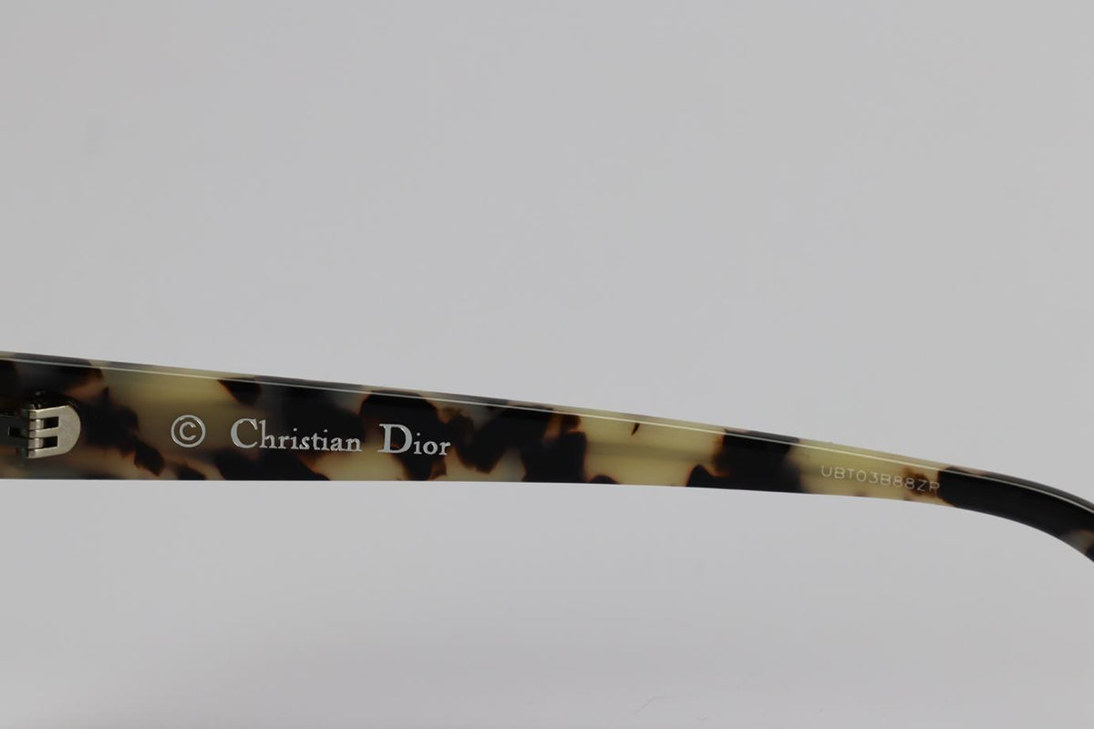 CHRISTIAN DIOR HEXAGON FRAME TORTOISESHELL ACETATE SUNGLASSES