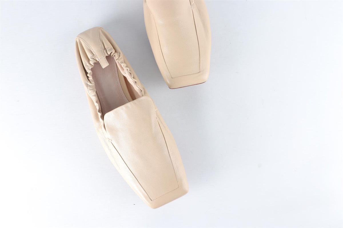 PORTE & PAIRE BEIGE LEATHER LOAFERS EU 38.5 UK 5.5 US 8.5