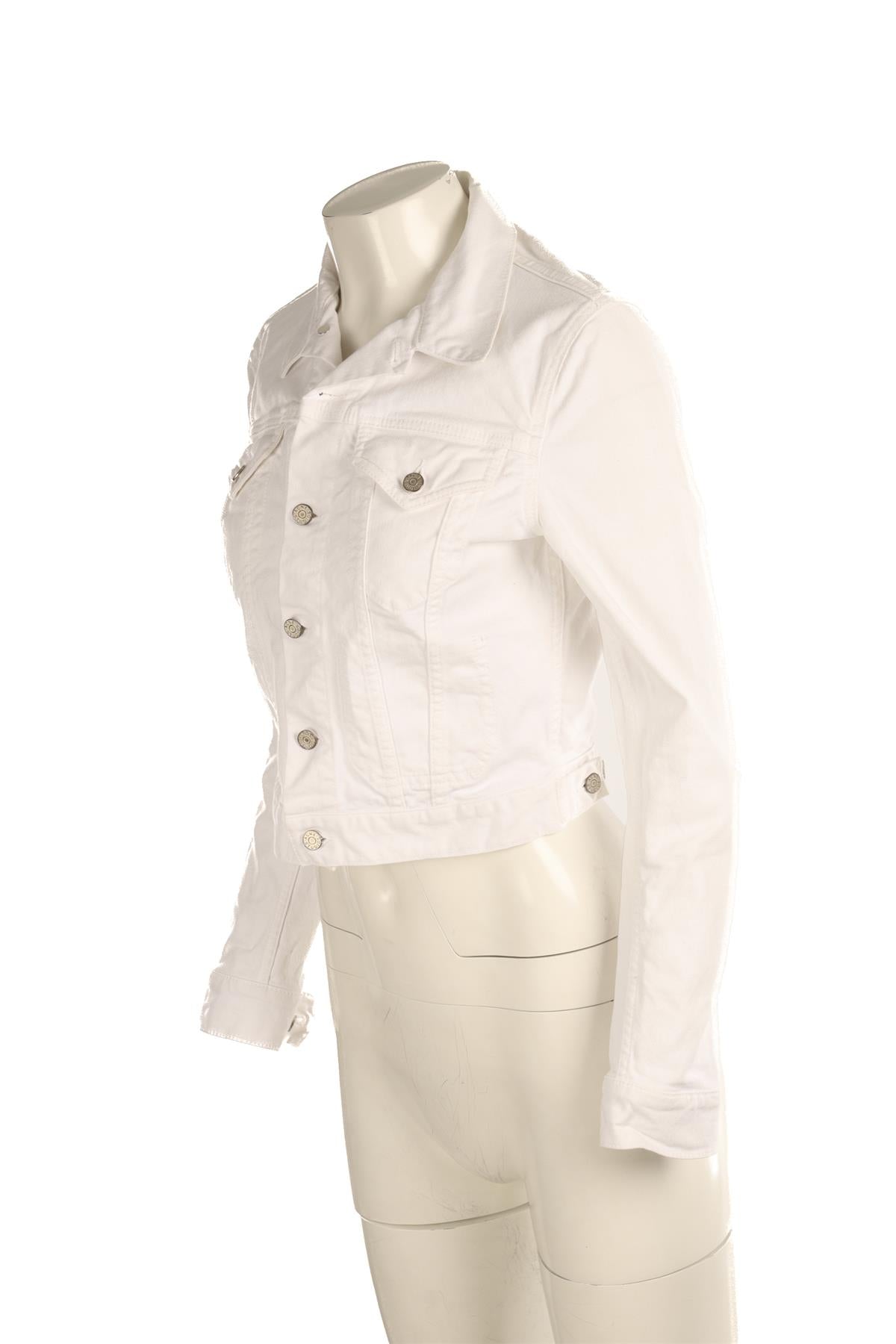 ACNE STUDIOS WHITE DENIM JACKET DK 36 UK 8