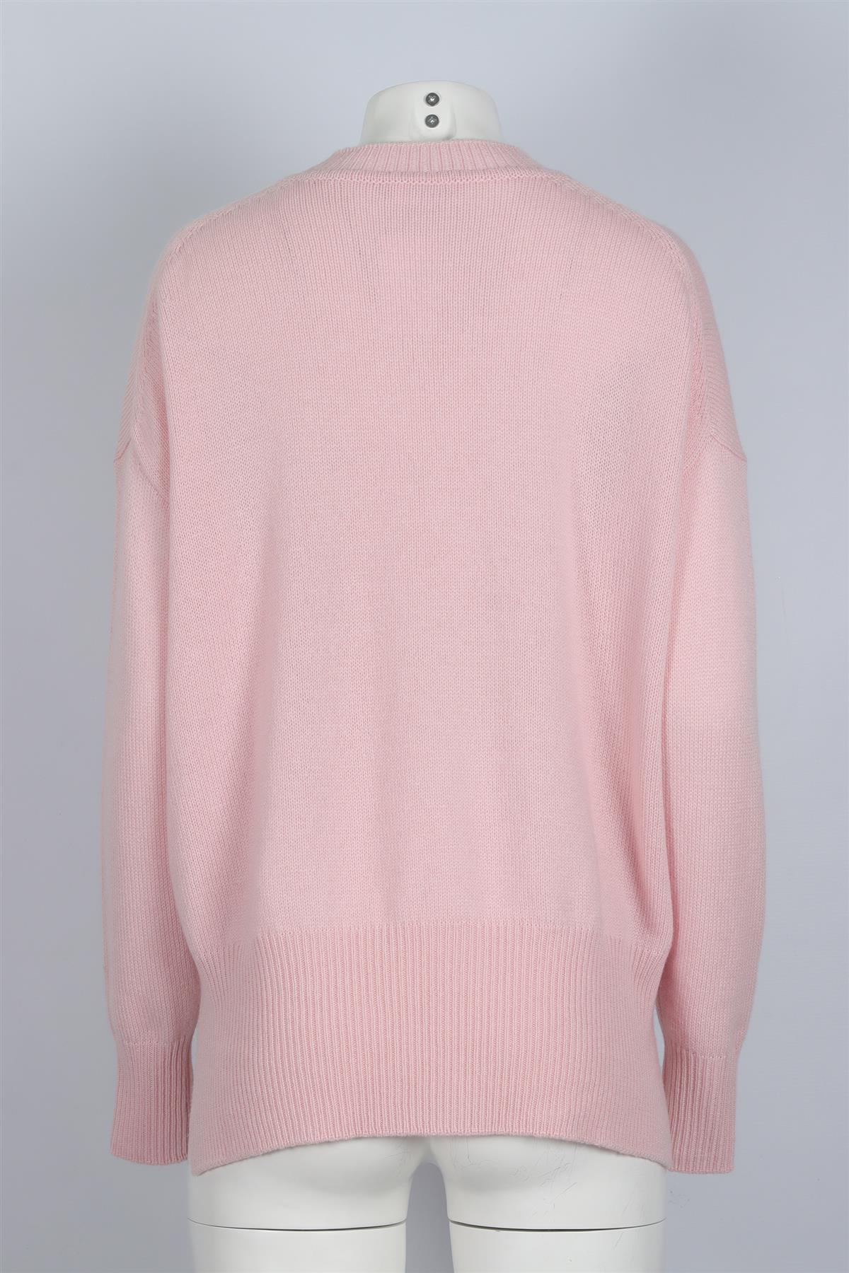 JIL SANDER PINK CASHMERE SWEATER FR 34 UK 6