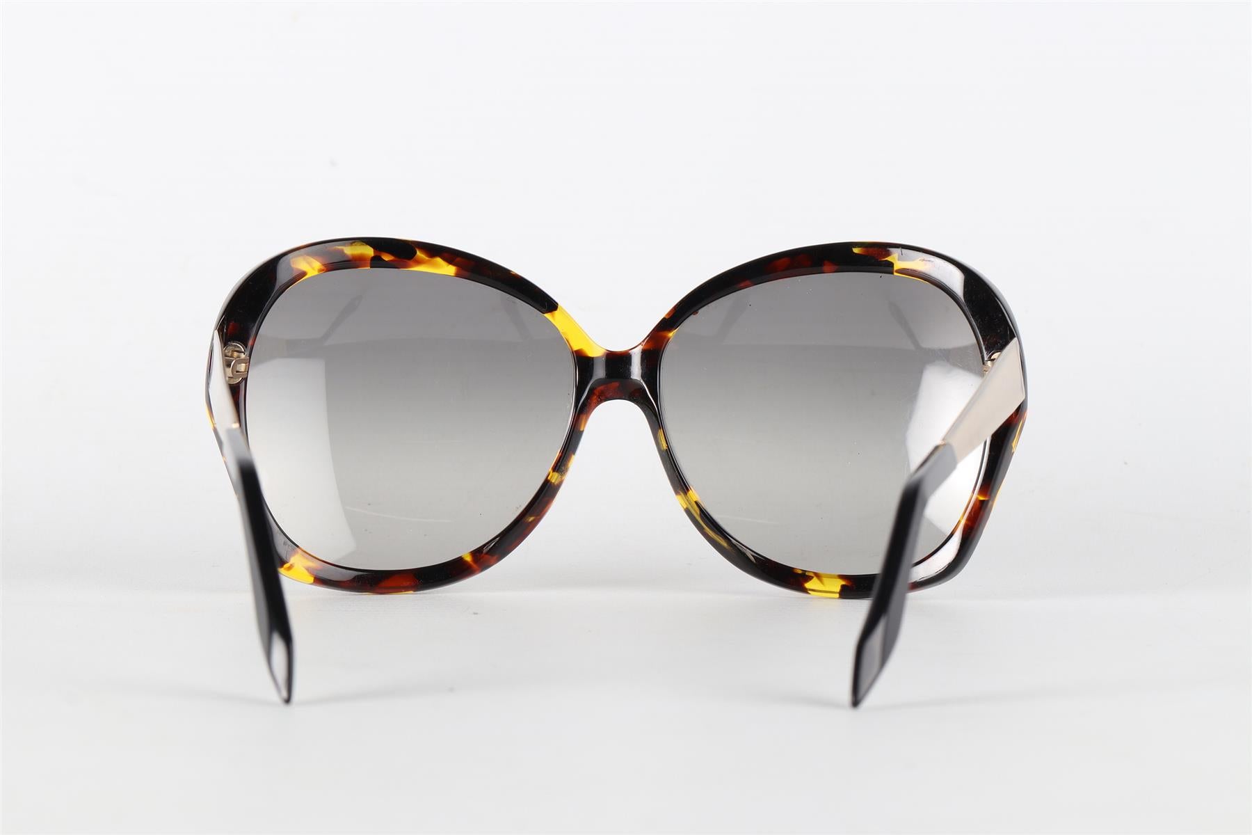 VICTORIA BECKHAM ROUND FRAME ACETATE SUNGLASSES ONE SIZE