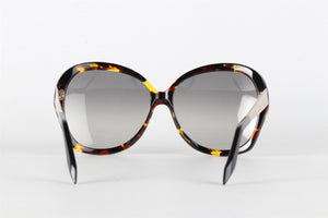 VICTORIA BECKHAM ROUND FRAME ACETATE SUNGLASSES ONE SIZE