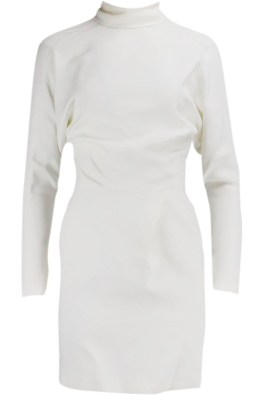 VICTORIA BECKHAM CHAIN EMBELLISHED CREPE MINI DRESS UK 8
