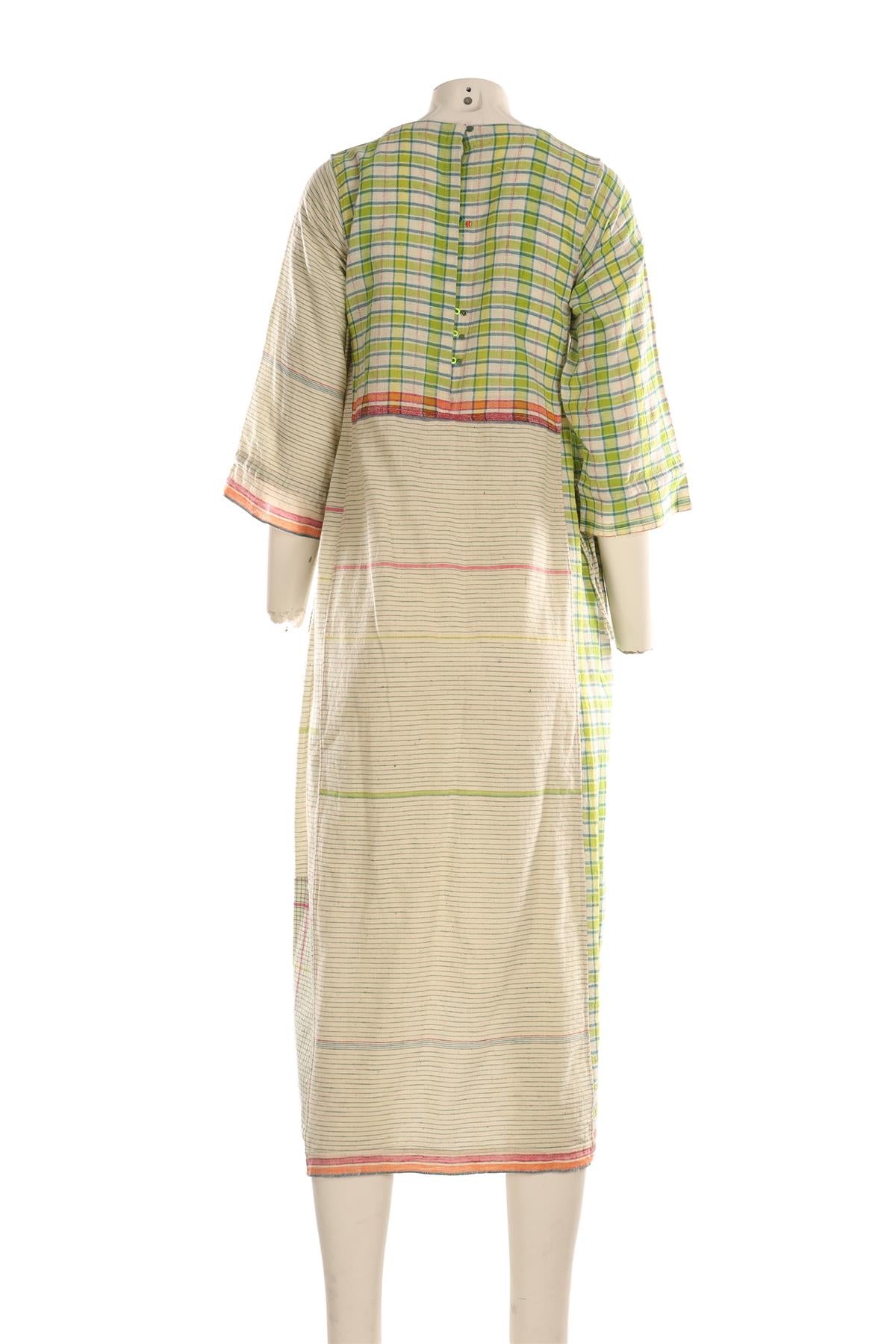 INJIRI MULTI COTTON MIDI DRESS SMALL