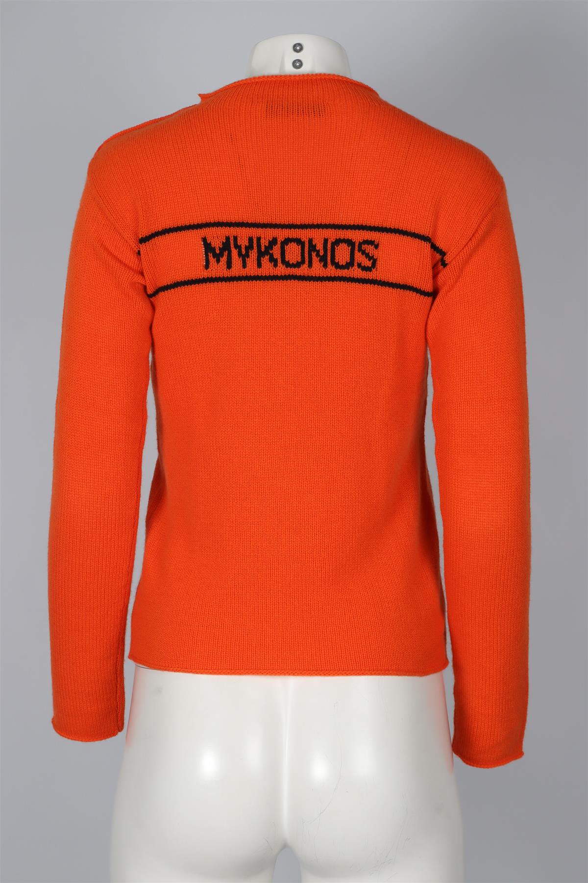 CHRISTIAN DIOR ORANGE CASHMERE SWEATER FR 34 UK 6