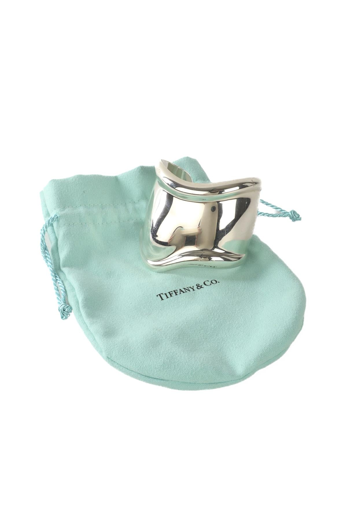 TIFFANY & CO + ELSA PERRETTI SILVER MEDIUM STERLING SILVER BONE CUFF MEDIUM