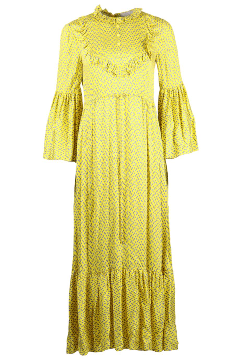 PREEN BY THORNTON BREGAZZI CREPE MAXI DRESS SMALL