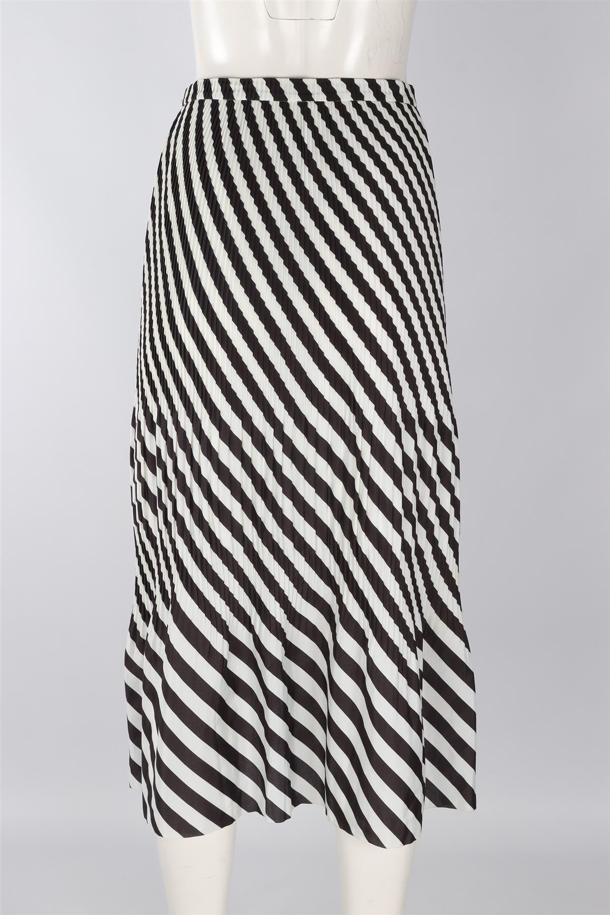 DRIES VAN NOTEN CREAM CREPE MAXI SKIRT XSMALL