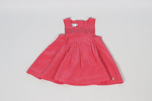 CHRISTIAN DIOR PINK BABY GIRLS SILK DRESS AND BLOOMERS SET 6 MONTHS